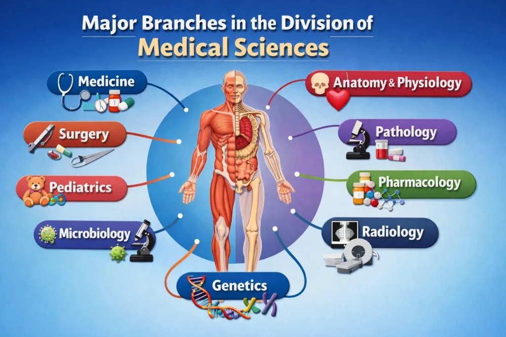 Division of Medical Sciences Major Branches
