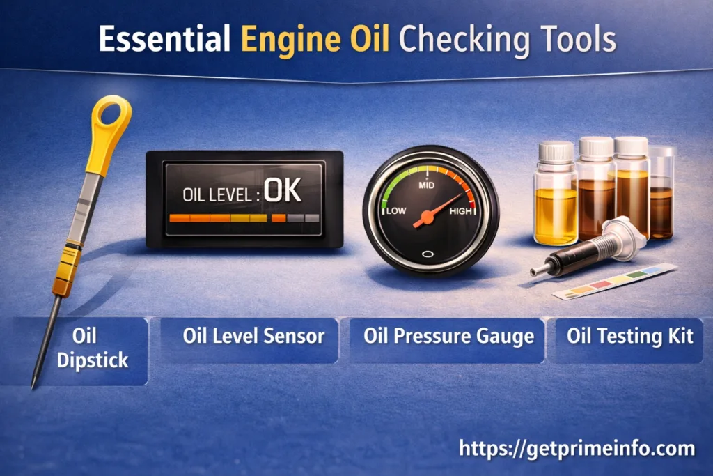 engine oil cheking tools