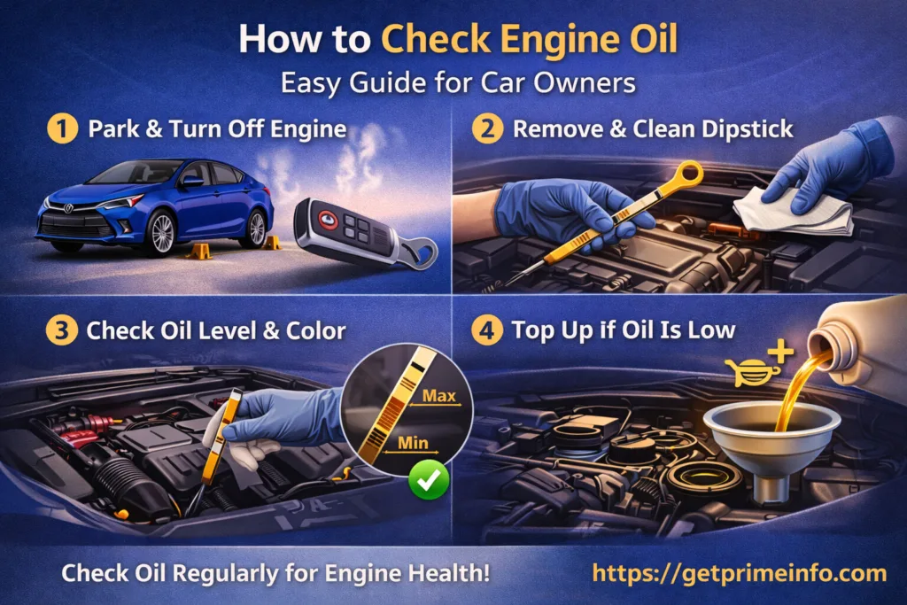how to check engine oil easy guide