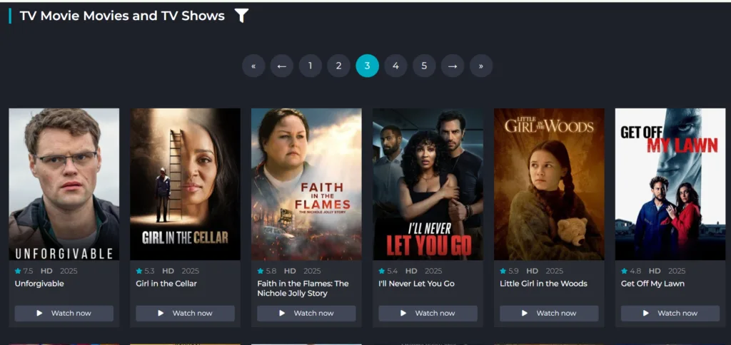 Sflix home page
