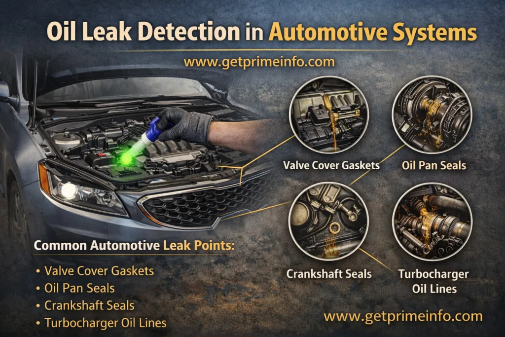 oil leak detection in automotive