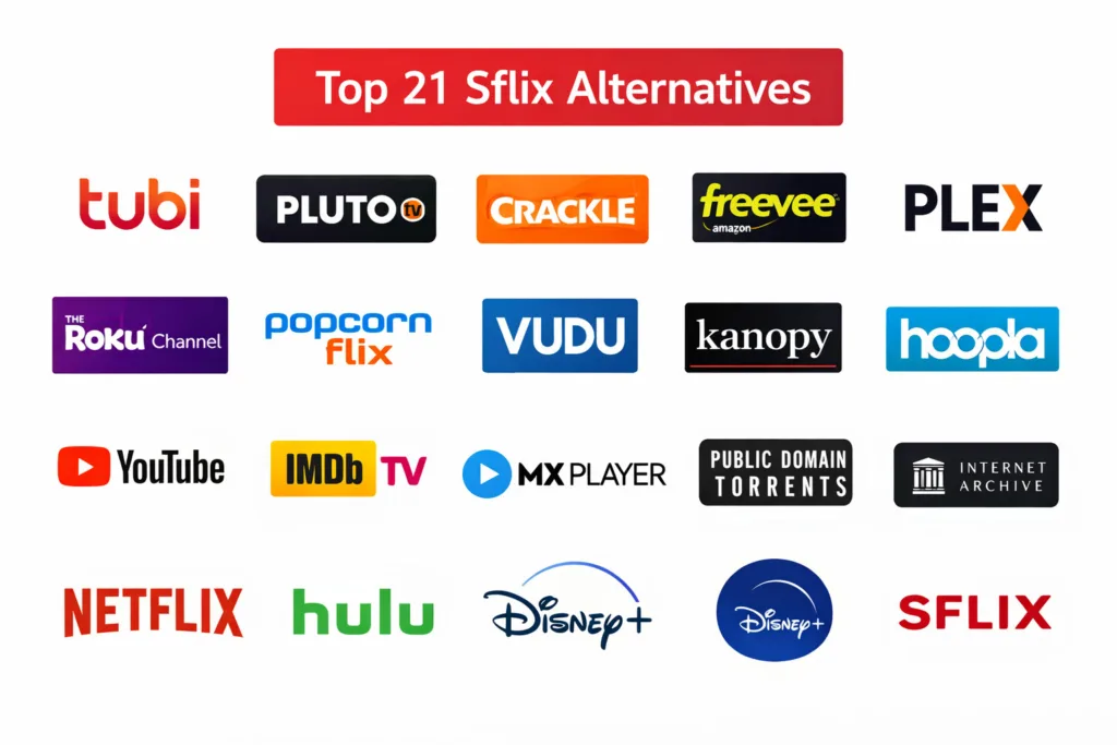 top 21 Sflix Alternatives 2026 