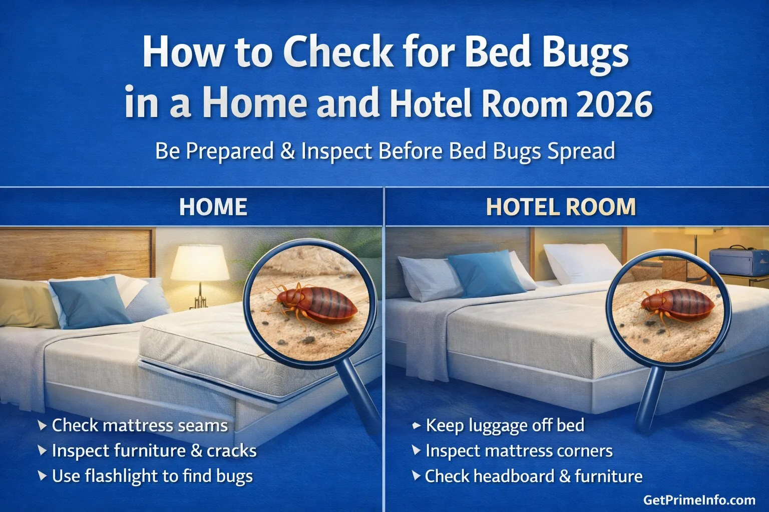 How to check for bed bugs in home and hotel