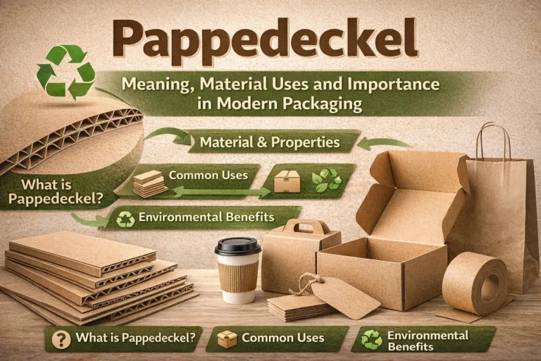Pappedeckel Meaning, Material, Uses, in Modern Packaging 2026