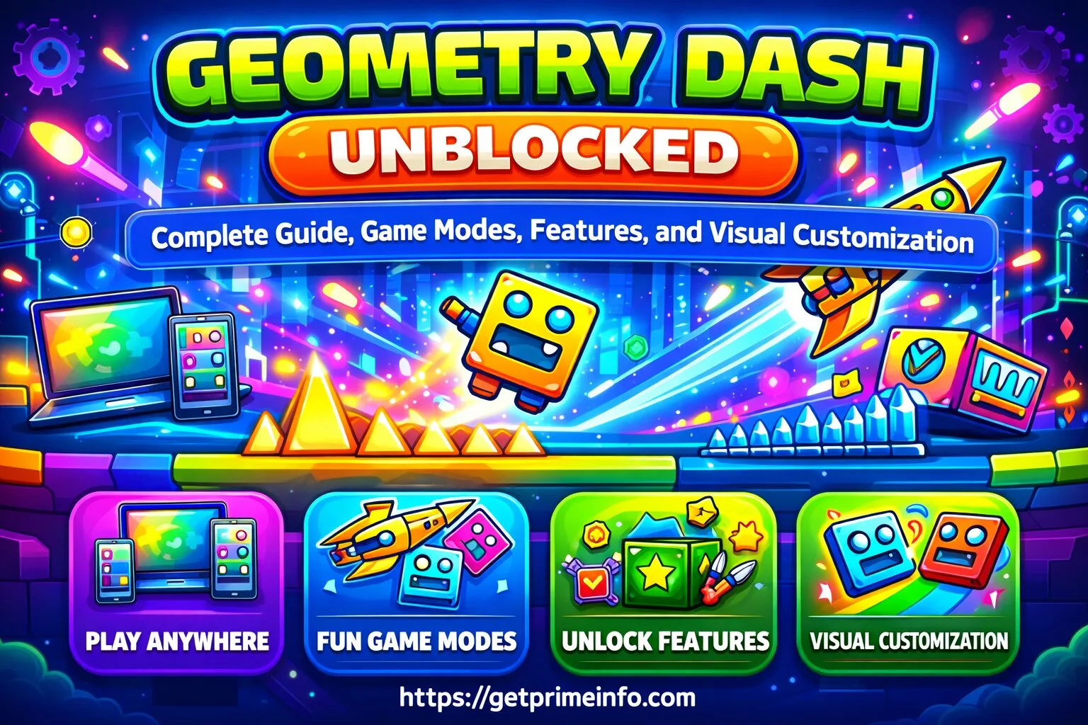 geometry dash unblocked featurs and tips