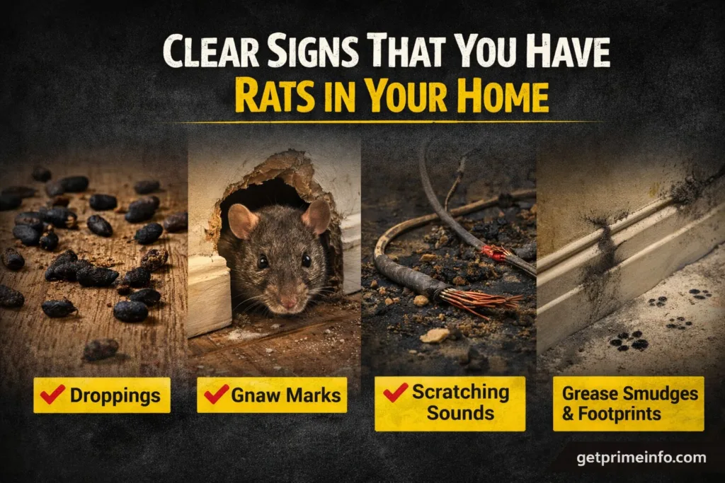 clear signs that you have rates in your home and hotel