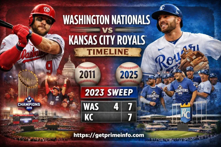 Washington Nationals vs Kansas City Royals Timeline